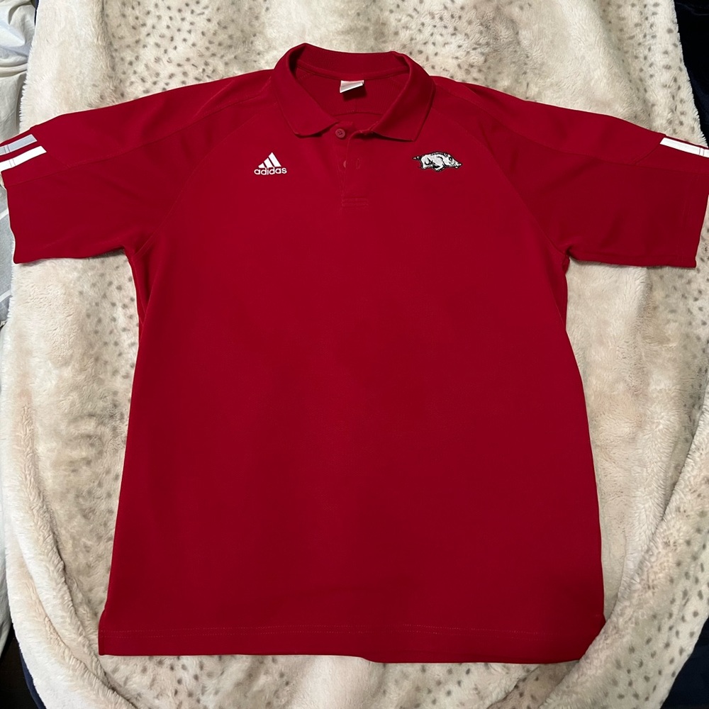 Arkansas Razorback Adidas Polo, Men’s Medium, Hogs